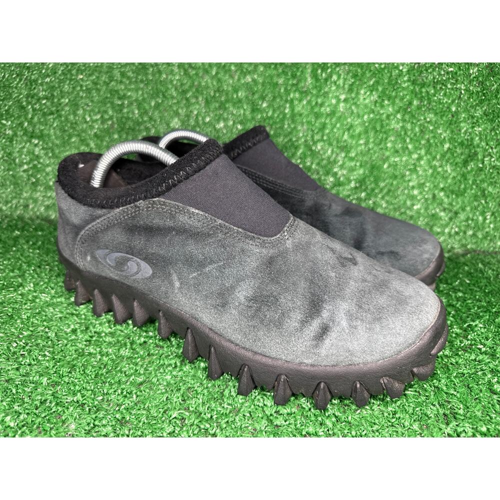 Vintage Salomon Contagrip Slip On SnowClogs Black Hiking Shoes Womens Size 9